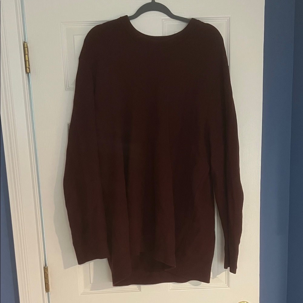 GAP Men's Deep Red Crewneck Sweater